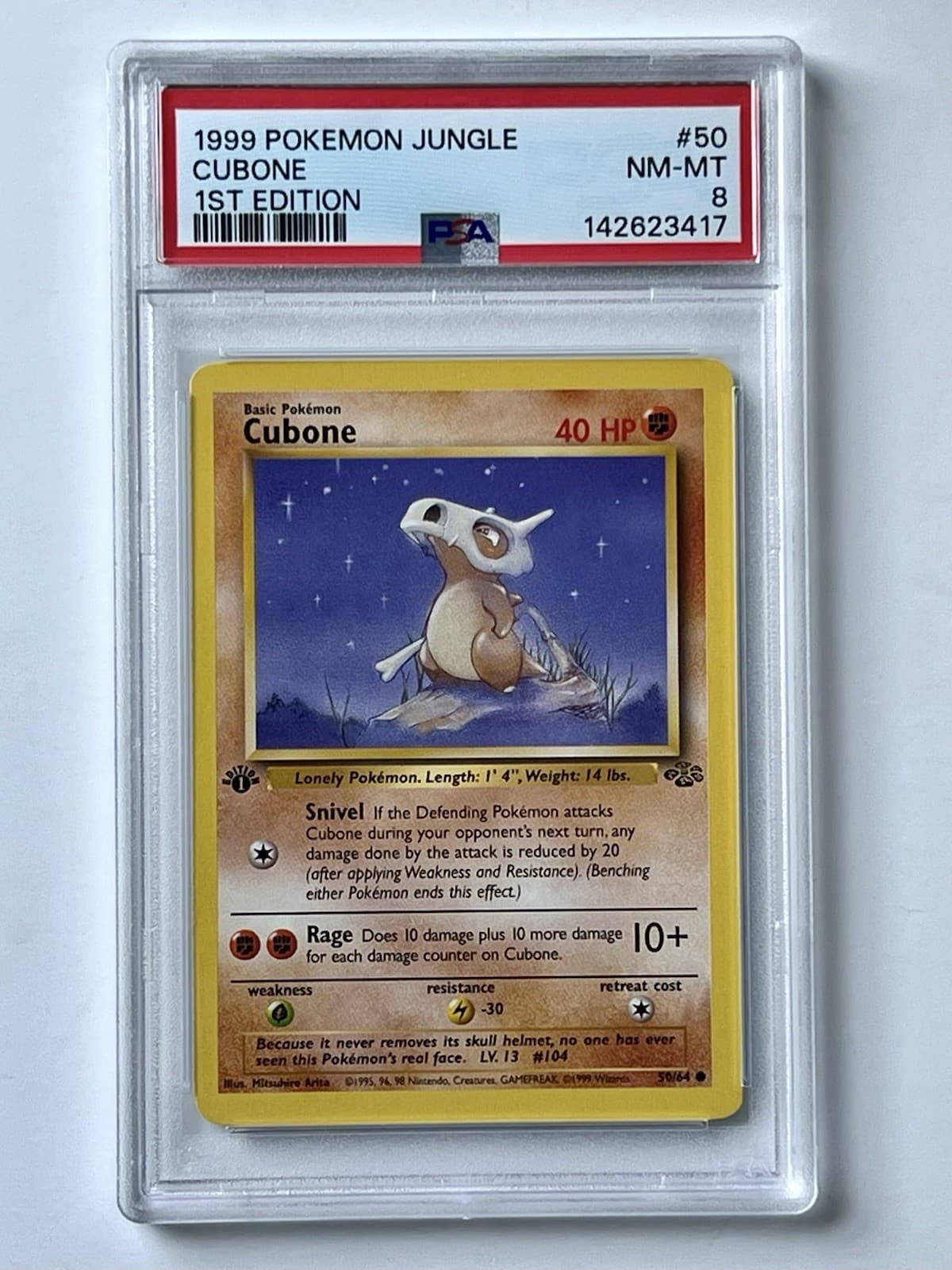 Cubone trading card