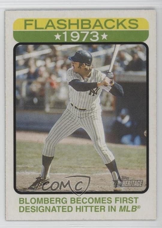 Ron Blomberg trading card