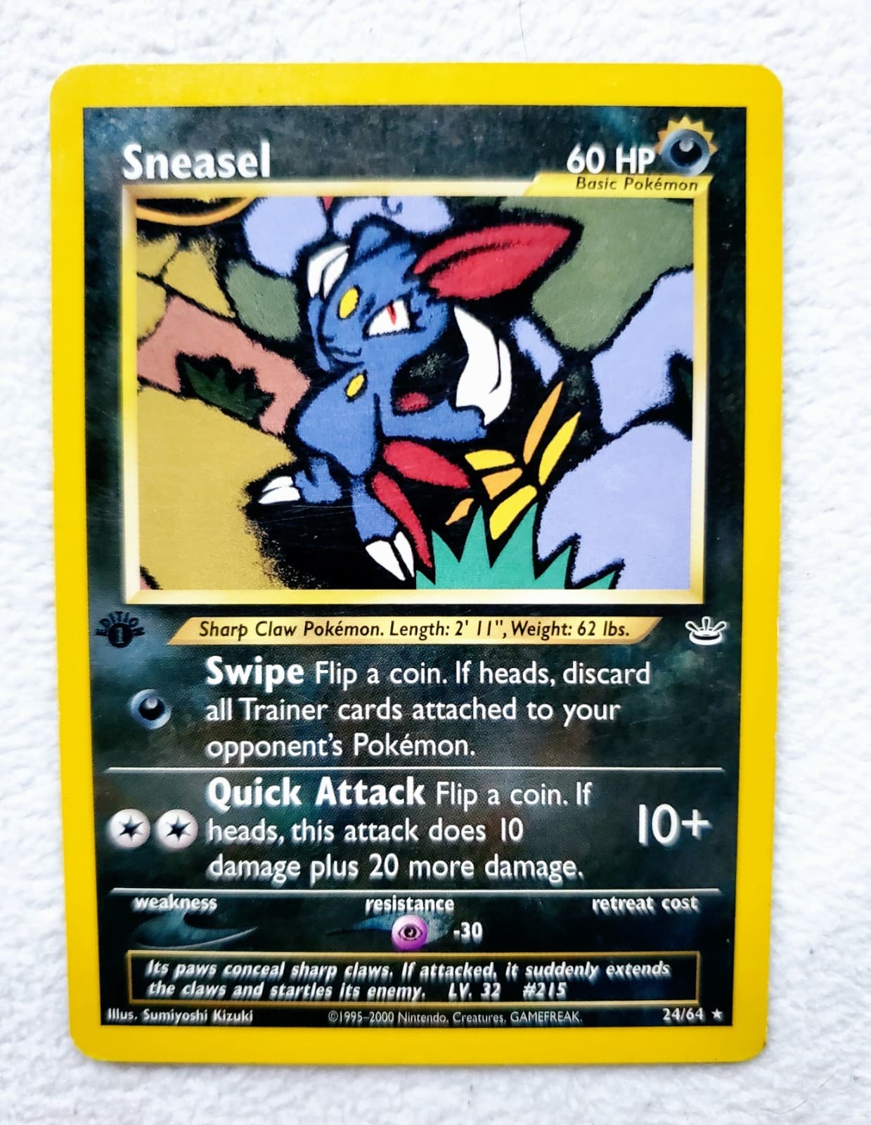 Sneasel 2001 Pokemon Neo Revelation