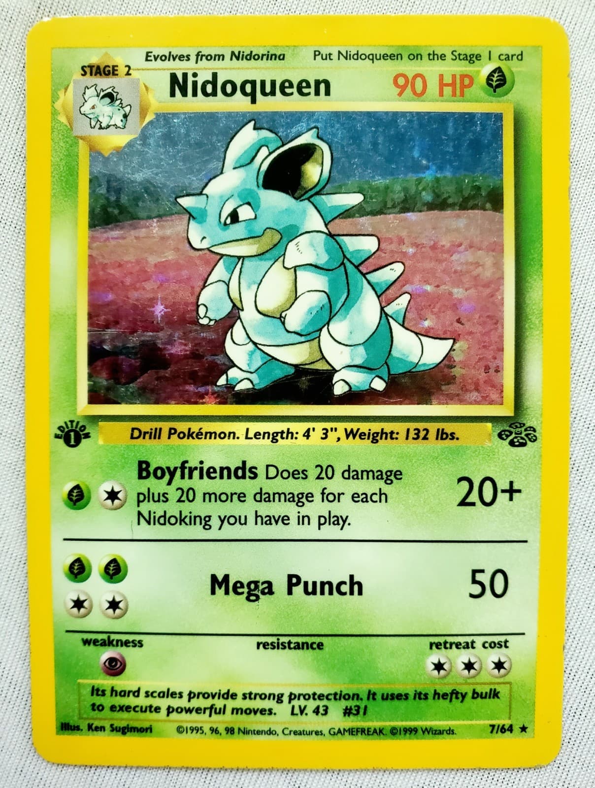 Nidoqueen 1999 Pokemon Jungle