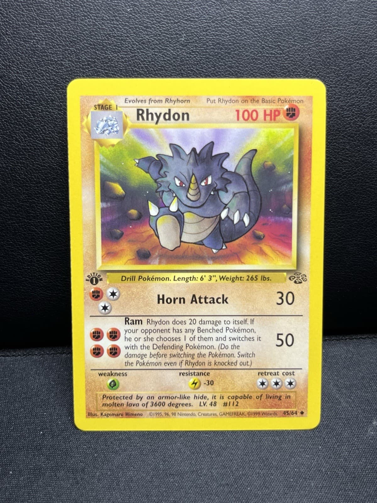 Rhydon trading card