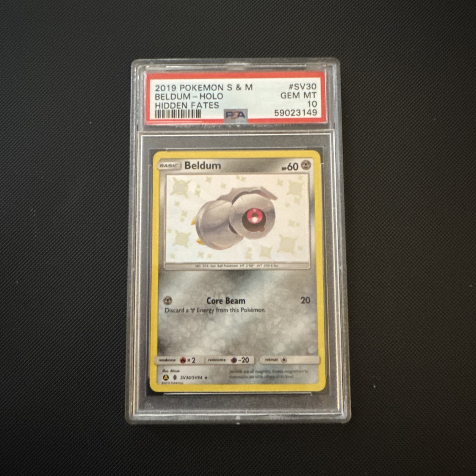 Beldum 2019 Sun Sun & Moon: Hidden Fates Shiny Rare