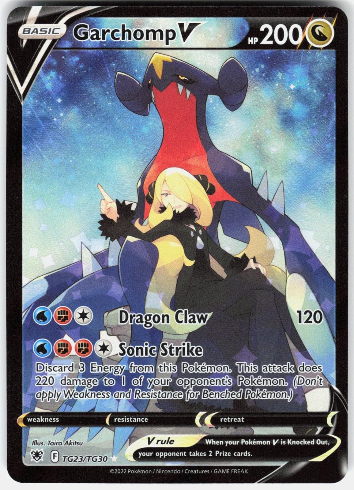 Garchomp V trading card