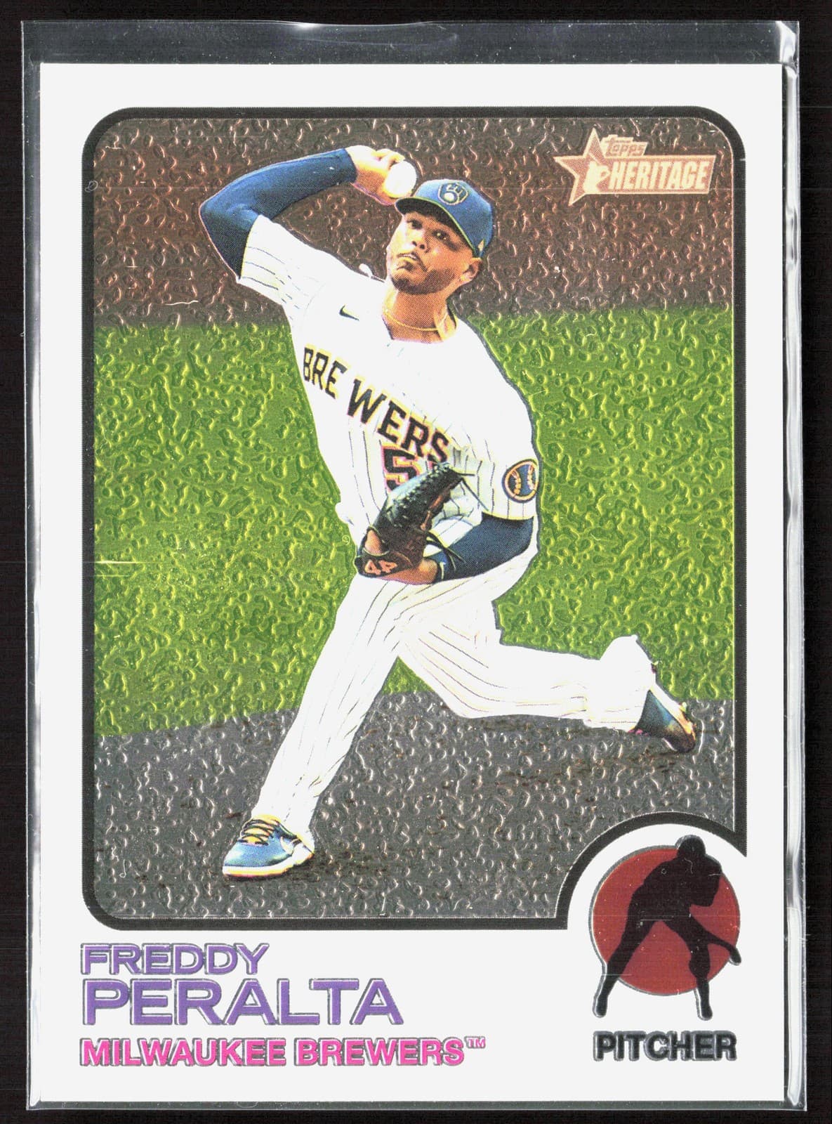 Freddy Peralta 2022 topps Topps Heritage