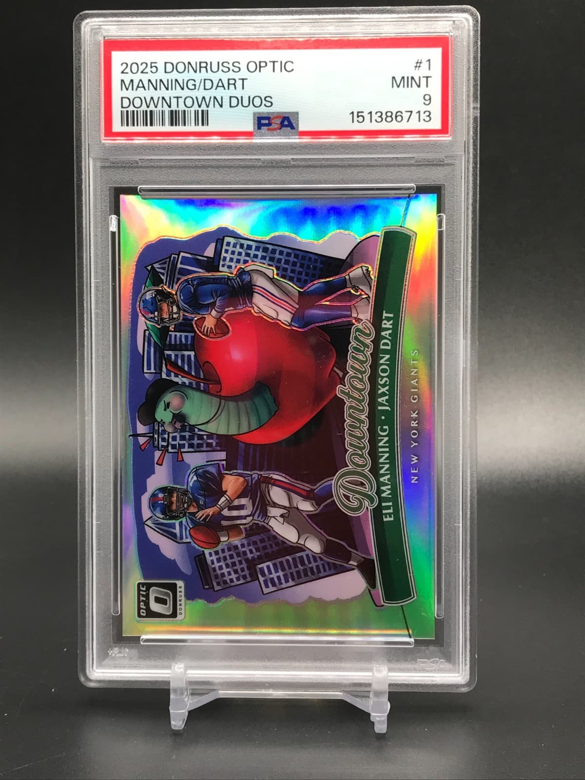Eli Manning trading card