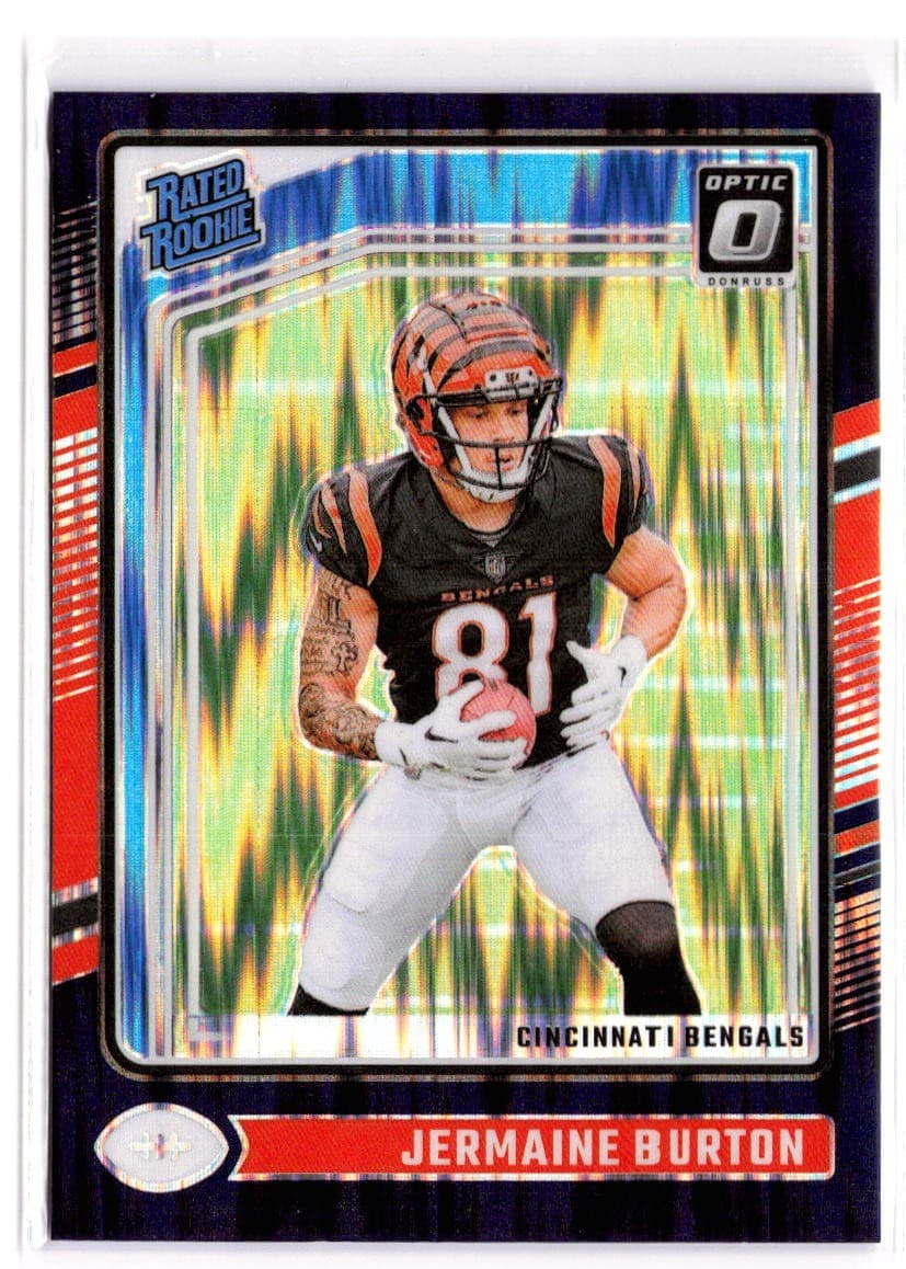 Jermaine Burton trading card