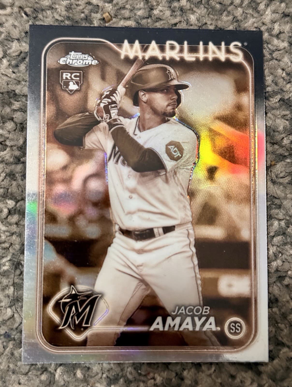 Jacob Amaya 2024 topps Topps Chrome example 1