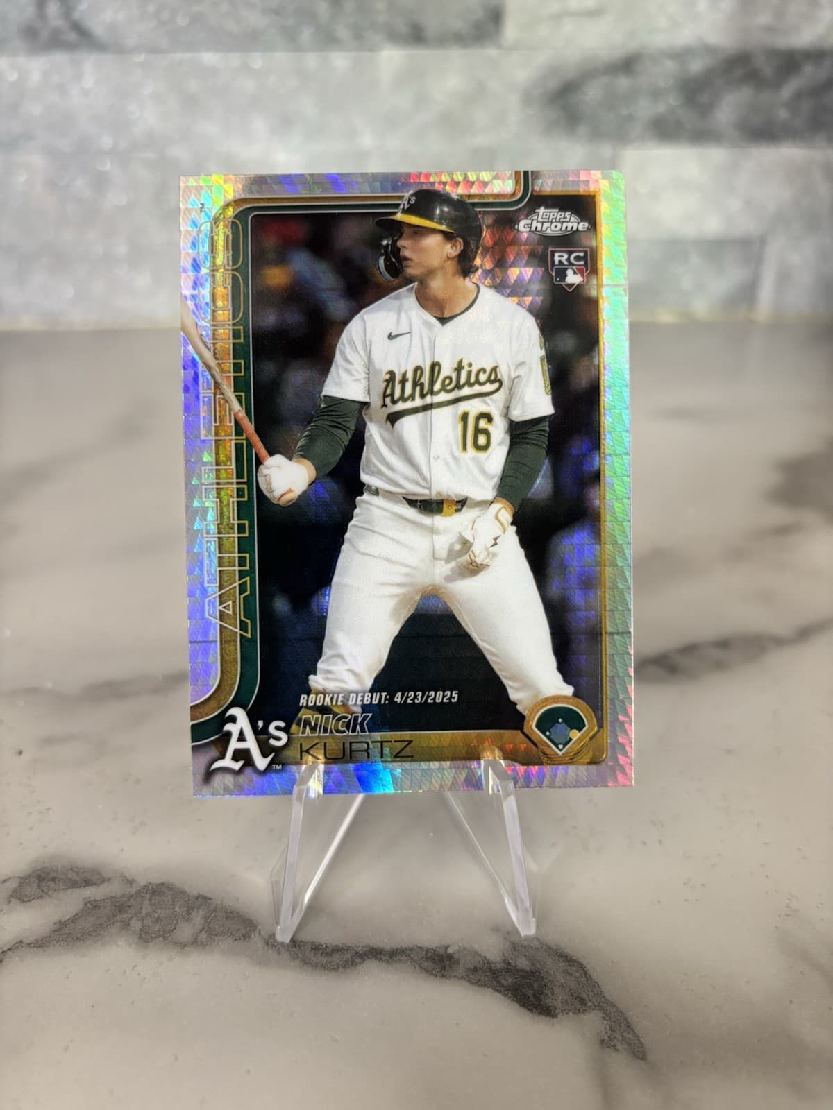 Nick Kurtz 2025 topps Topps Chrome Update Sapphire