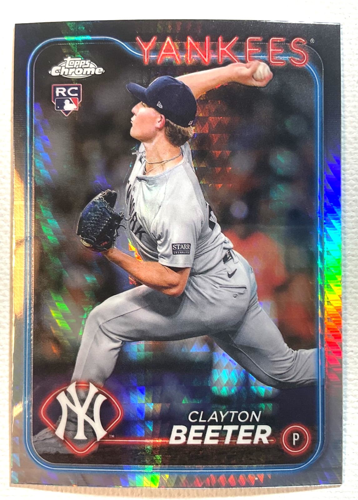 Clayton Beeter trading card