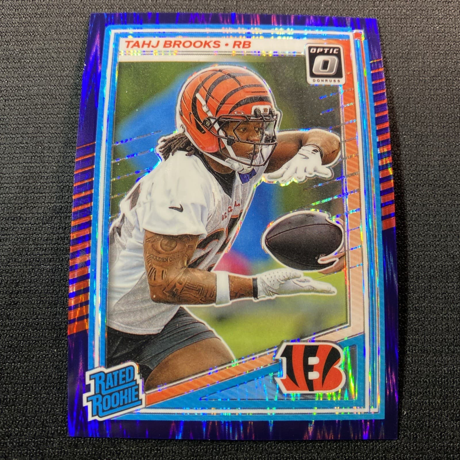 Tahj Brooks trading card