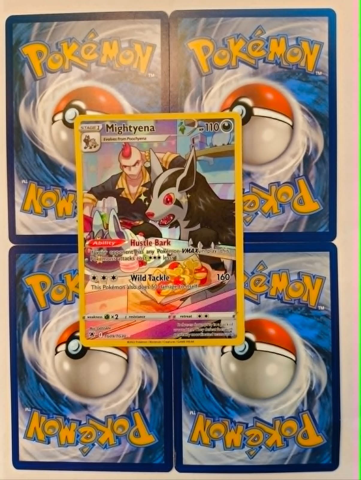 Mightyena trading card