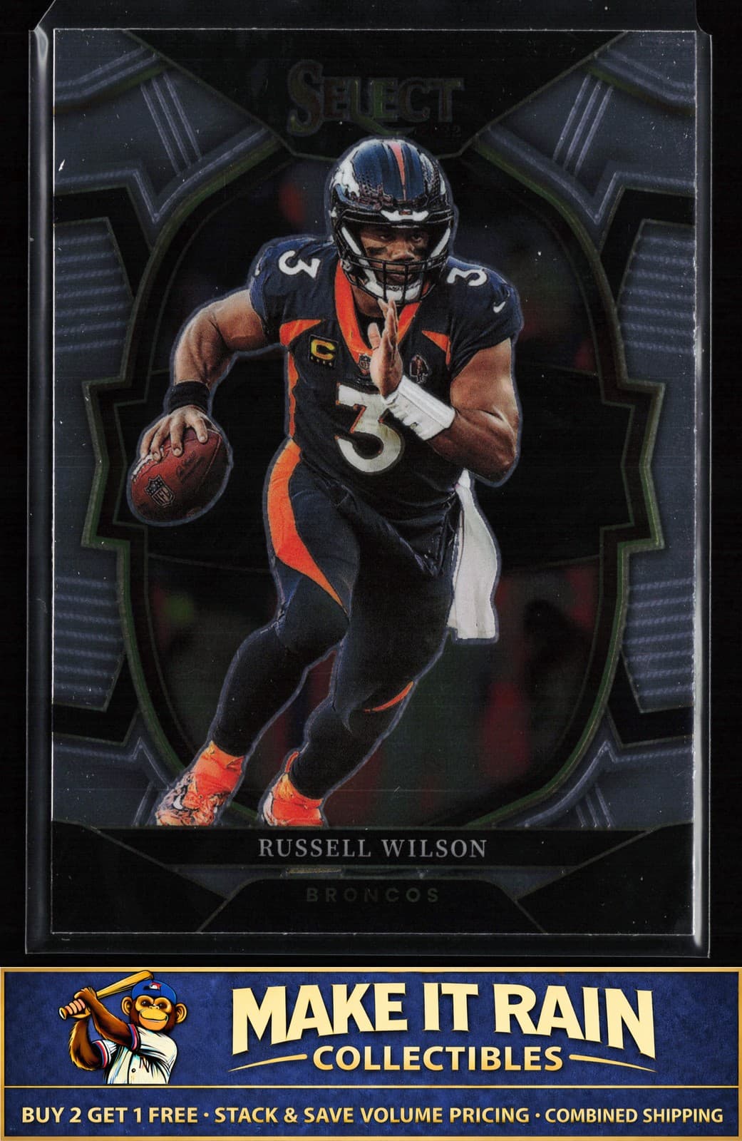 Russell Wilson 2022 panini Clearly Donruss