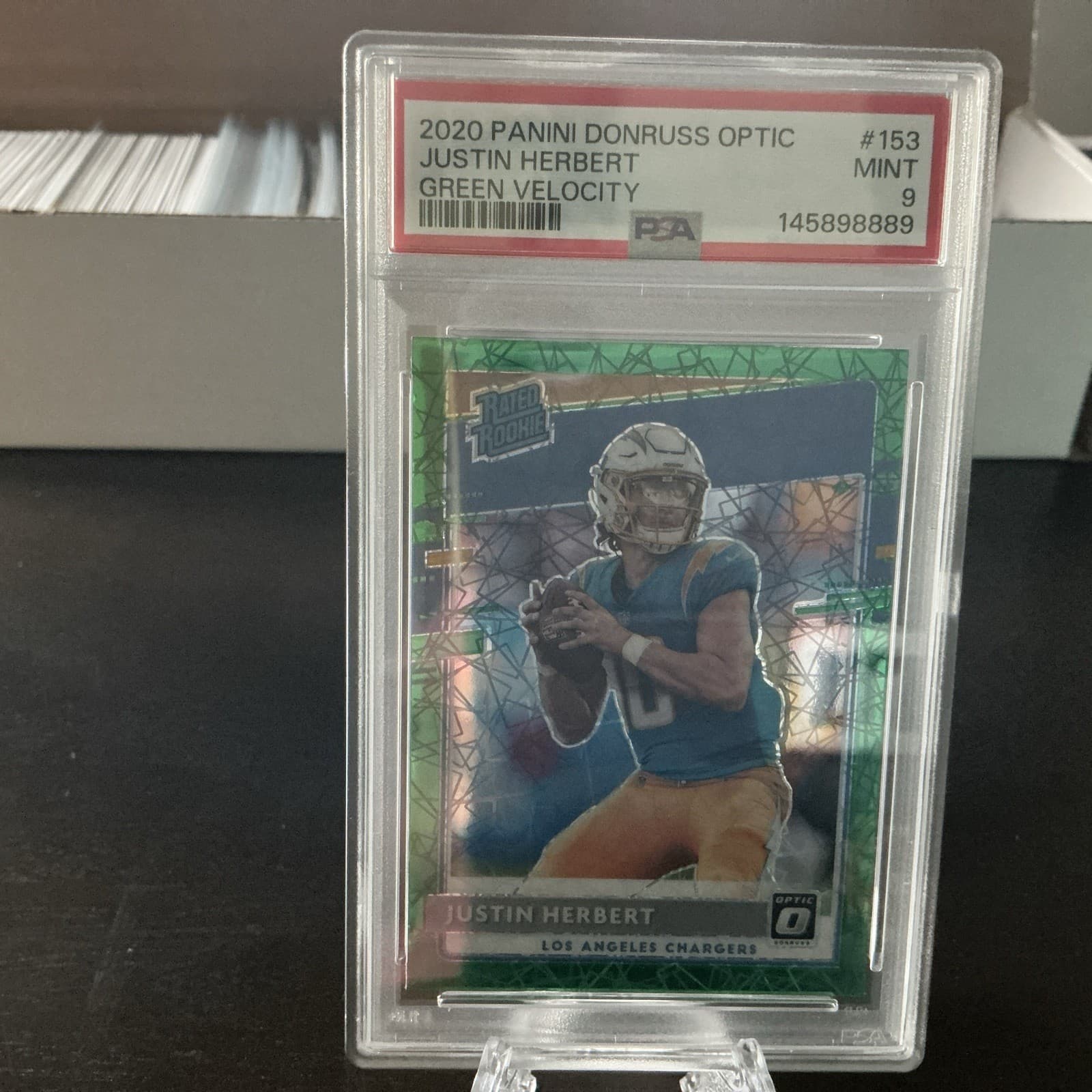 Justin Herbert 2020 panini Donruss Optic