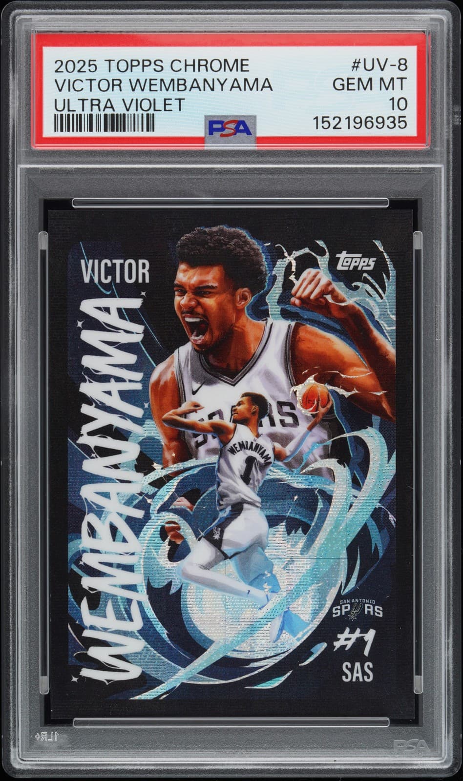 Victor Wembanyama 2025 topps Topps Chrome Ultraviolet All-Stars