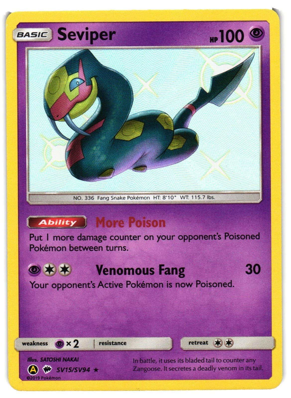 Seviper 2019 Pokemon
