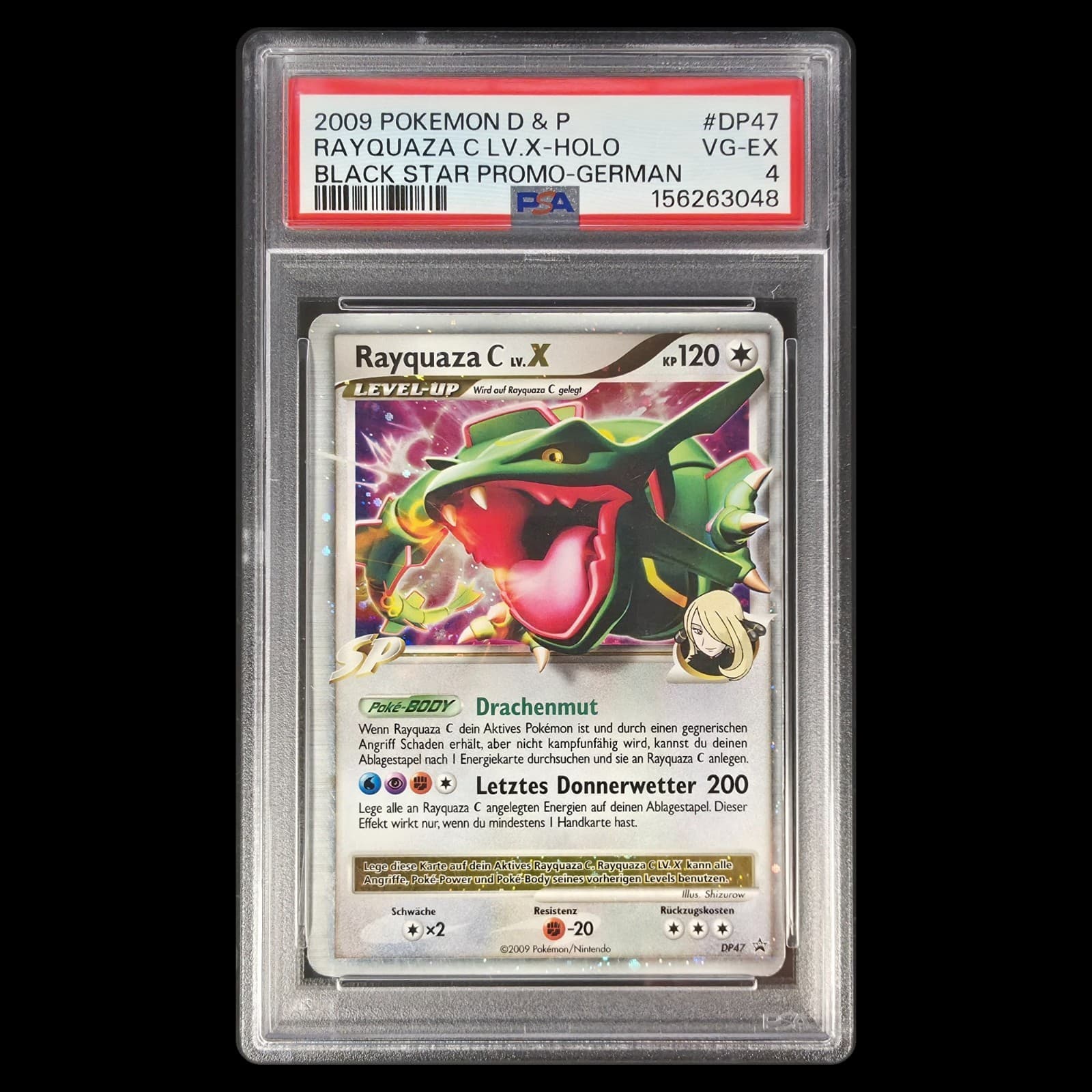 Rayquaza C LV.X trading card