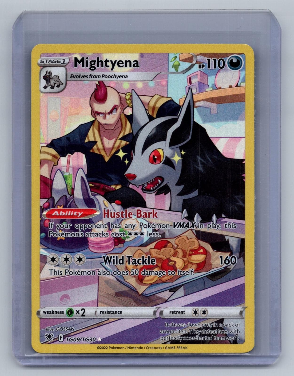 Mightyena trading card