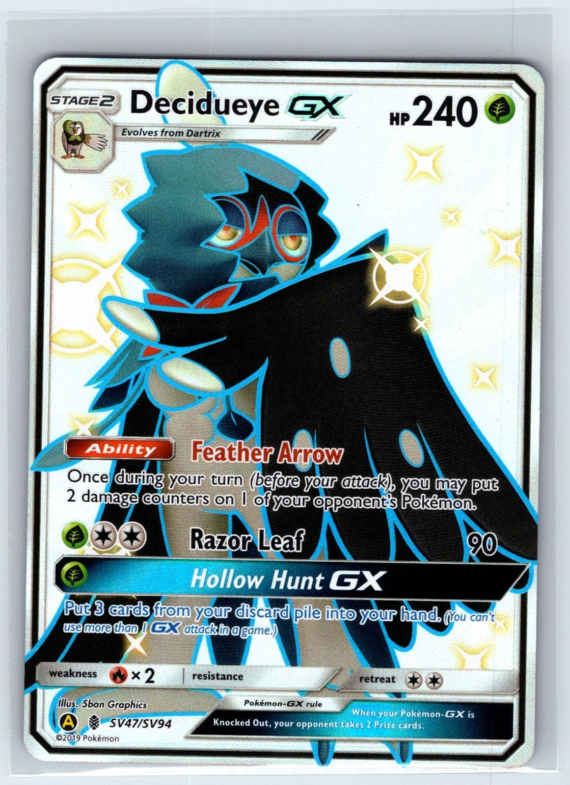 Decidueye-GX trading card