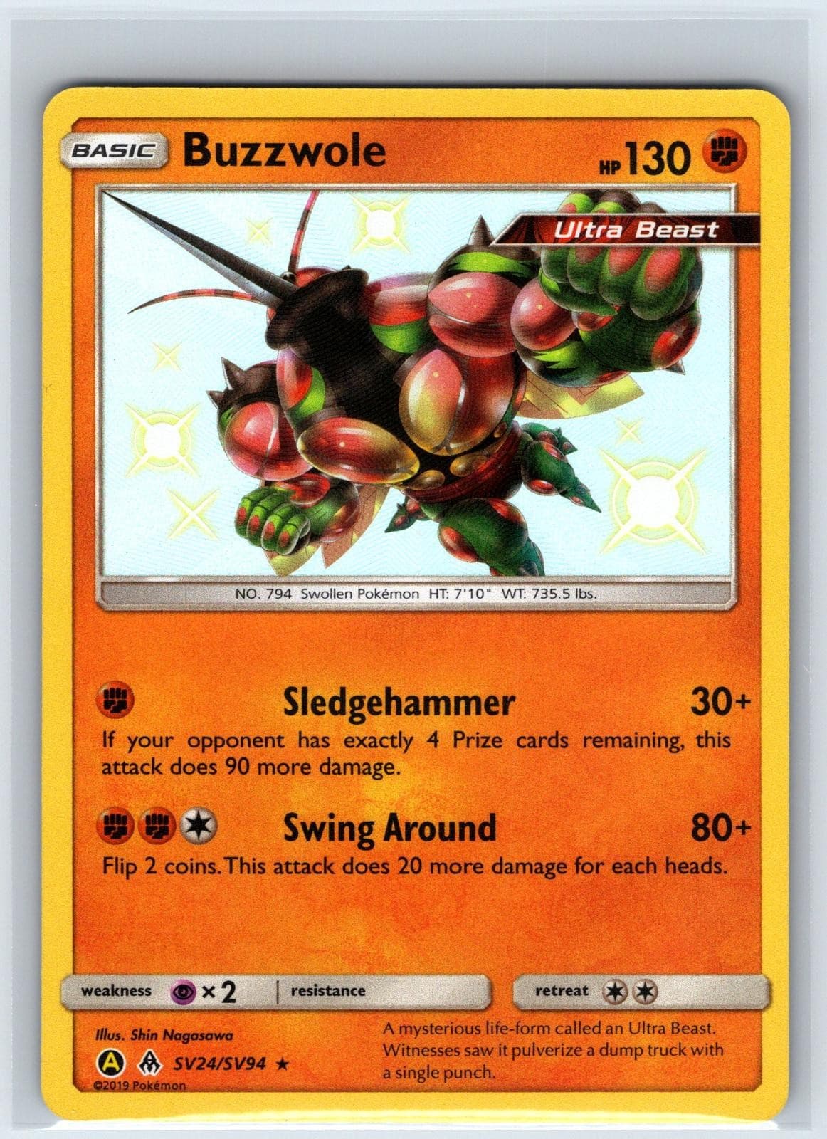Buzzwole trading card