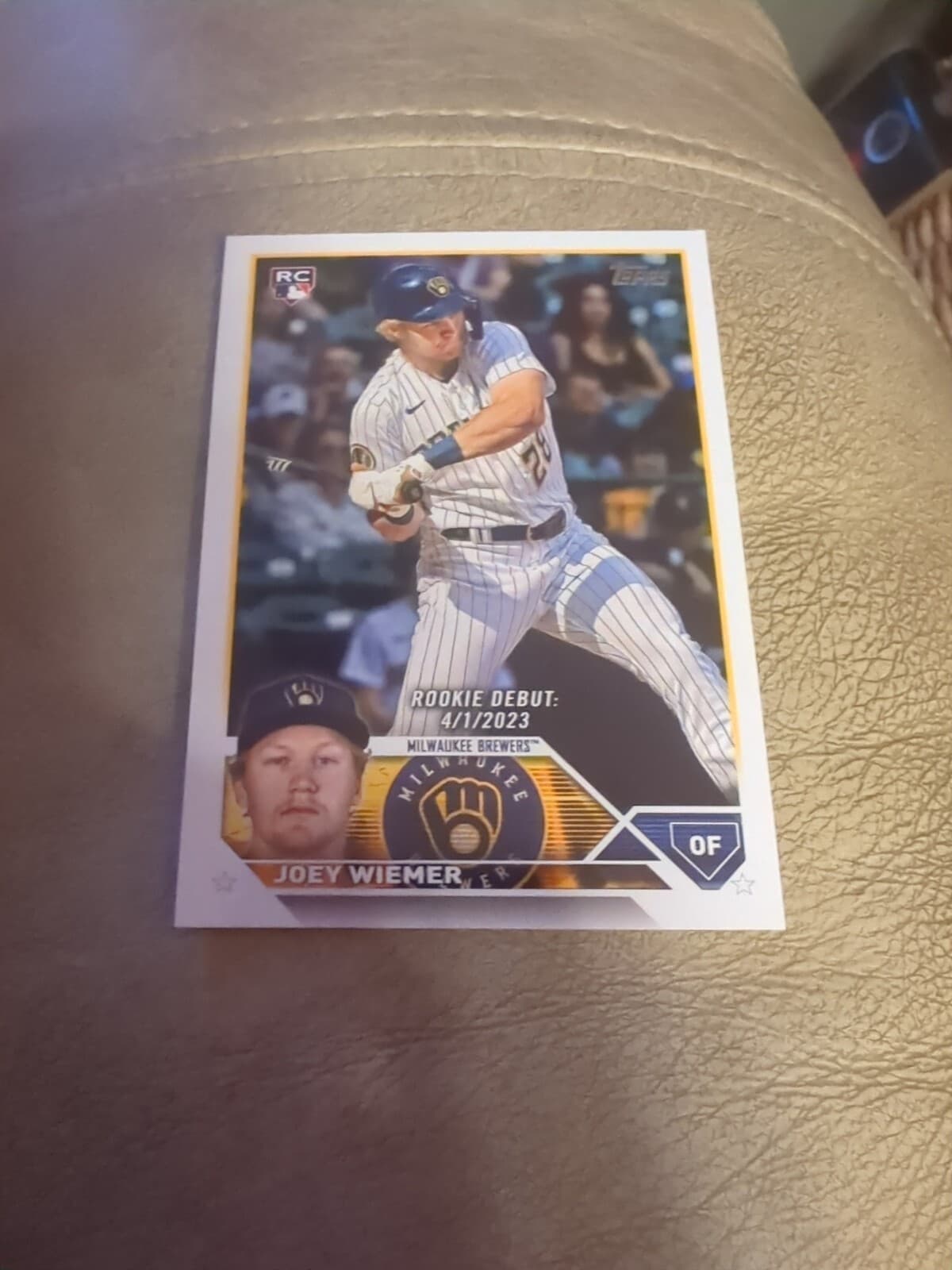 Joey Wiemer trading card