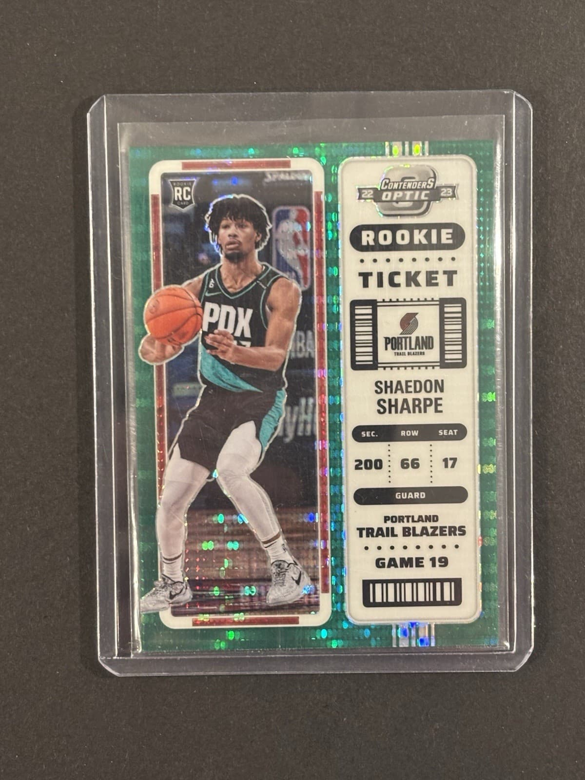 Shaedon Sharpe 2022 panini Panini Contenders Optic