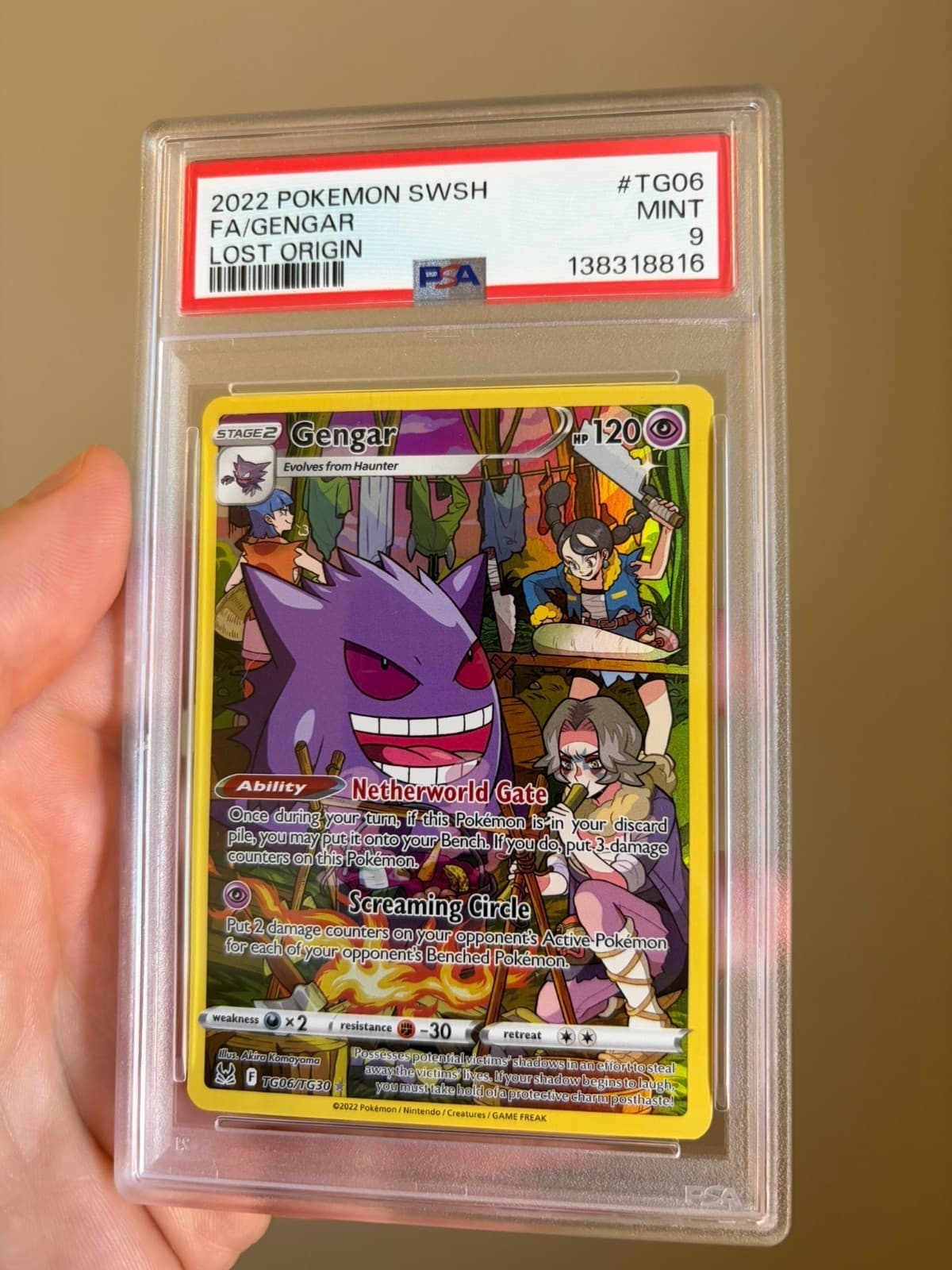 Gengar trading card