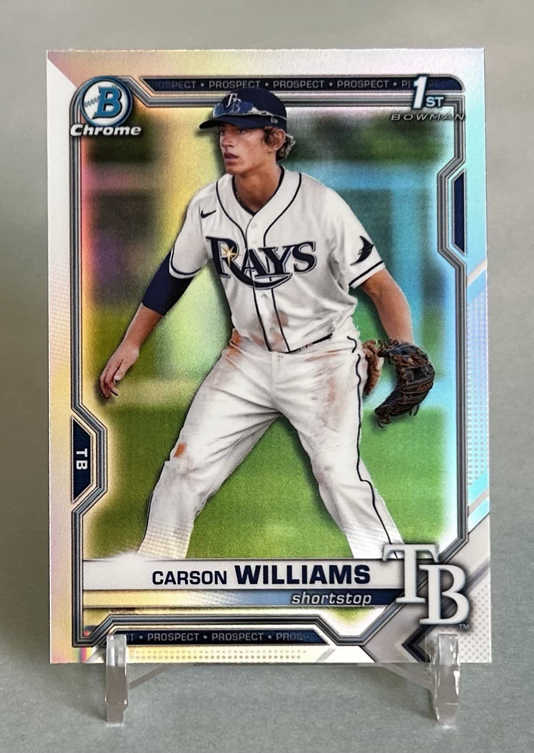 Carson Williams 2021 bowman Bowman Draft Sapphire Edition