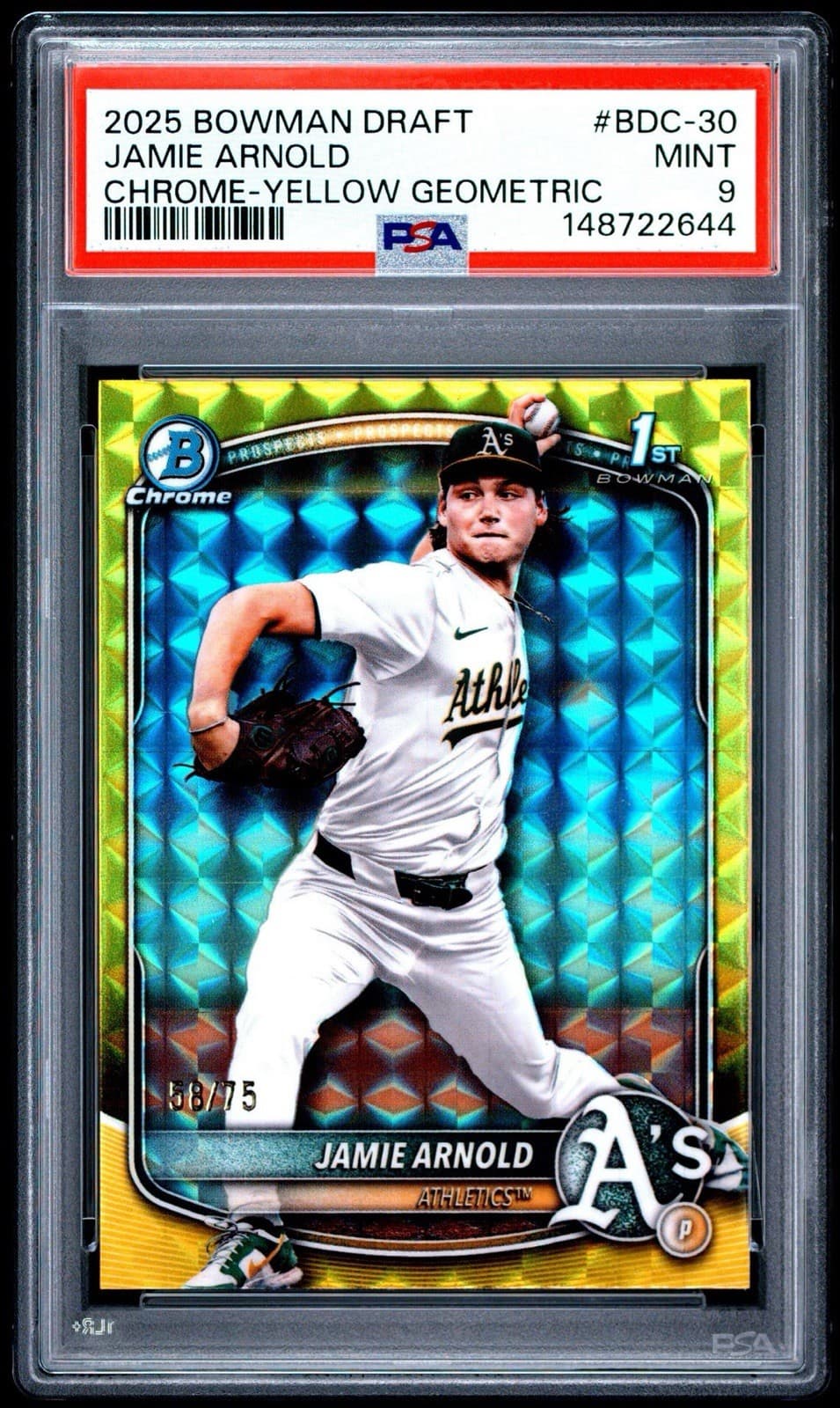 Jamie Arnold 2025 bowman Bowman Draft Chrome