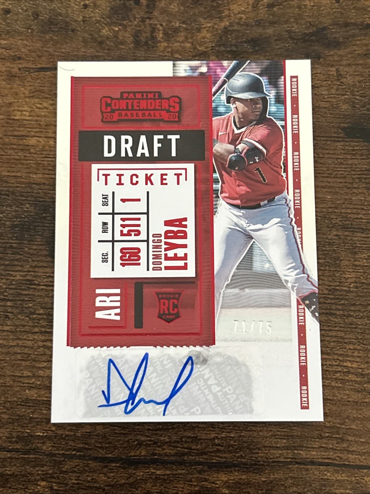 Domingo Leyba trading card