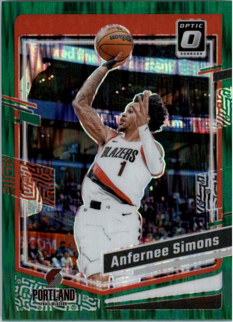 Anfernee Simons 2023 panini Donruss Optic
