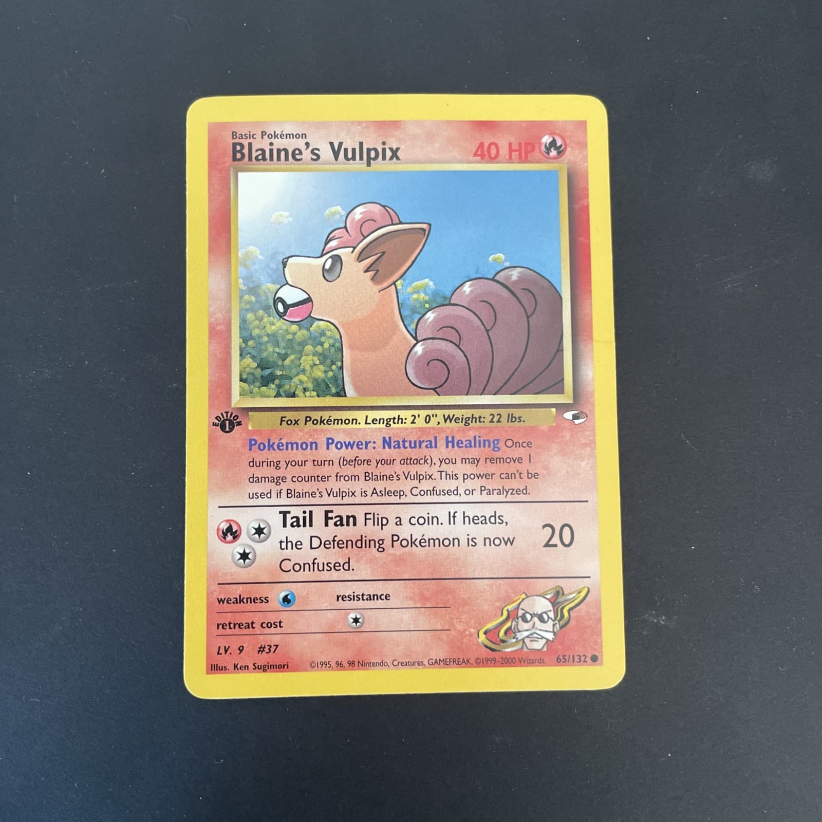 Blaine's Vulpix 2000 Pokemon