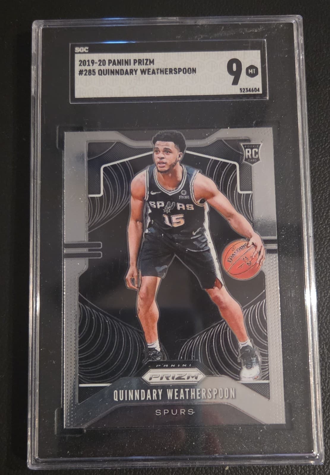 Quinndary Weatherspoon trading card