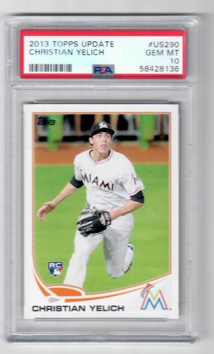 Christian Yelich 2013 topps Topps Update