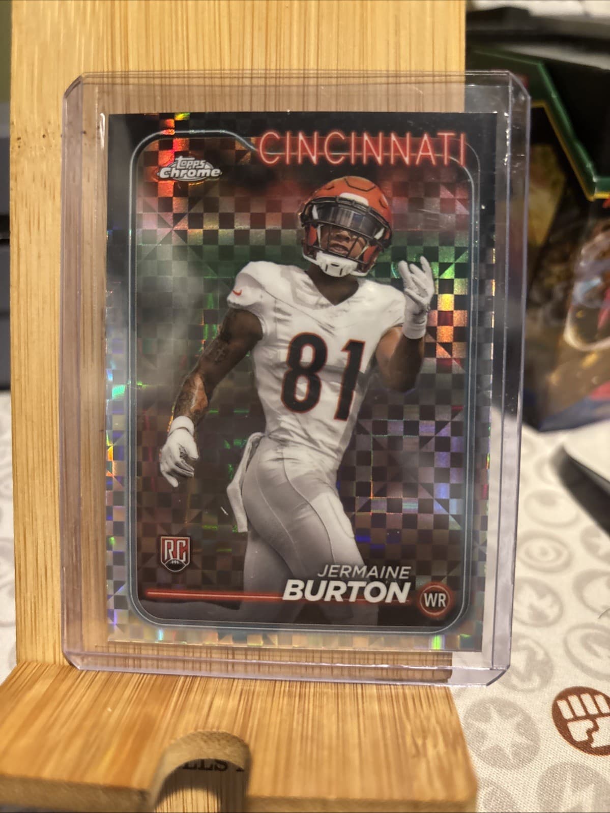 Jermaine Burton 2024 topps Topps Chrome