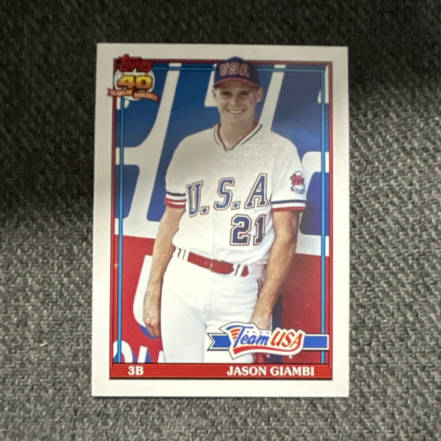 Jason Giambi trading card