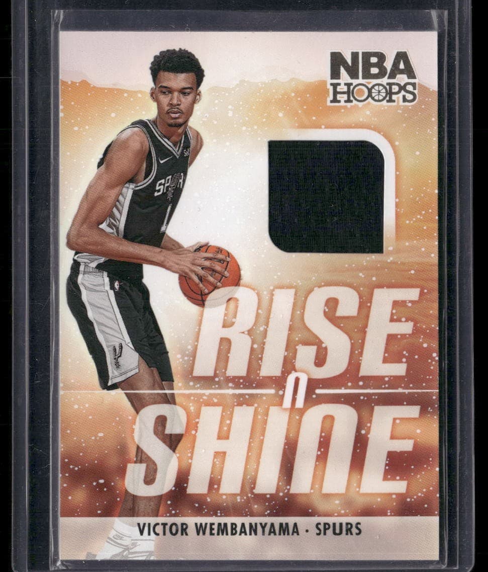 Victor Wembanyama 2023 panini Hoops Rise N' Shine Memorabilia