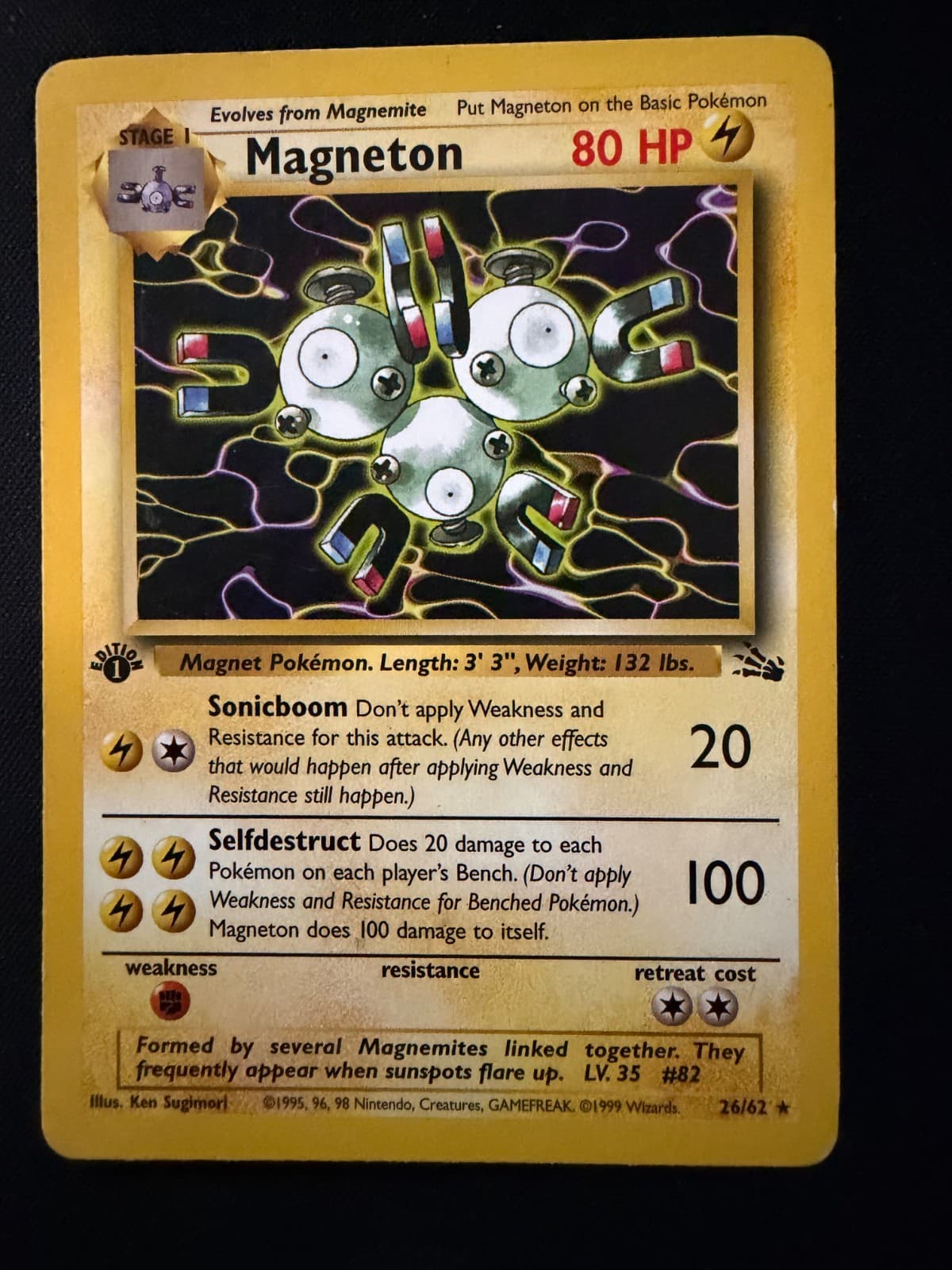 Magneton 1999 Pokemon Fossil