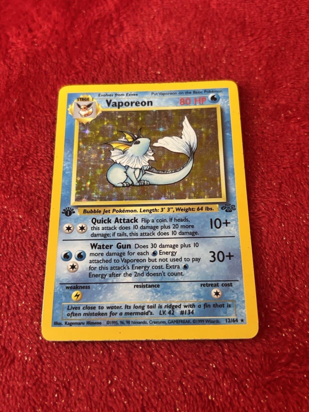 Vaporeon 1999 Pokemon