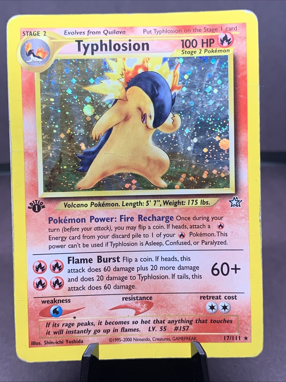 Typhlosion 2000 Pokemon Neo Genesis 1st Edition