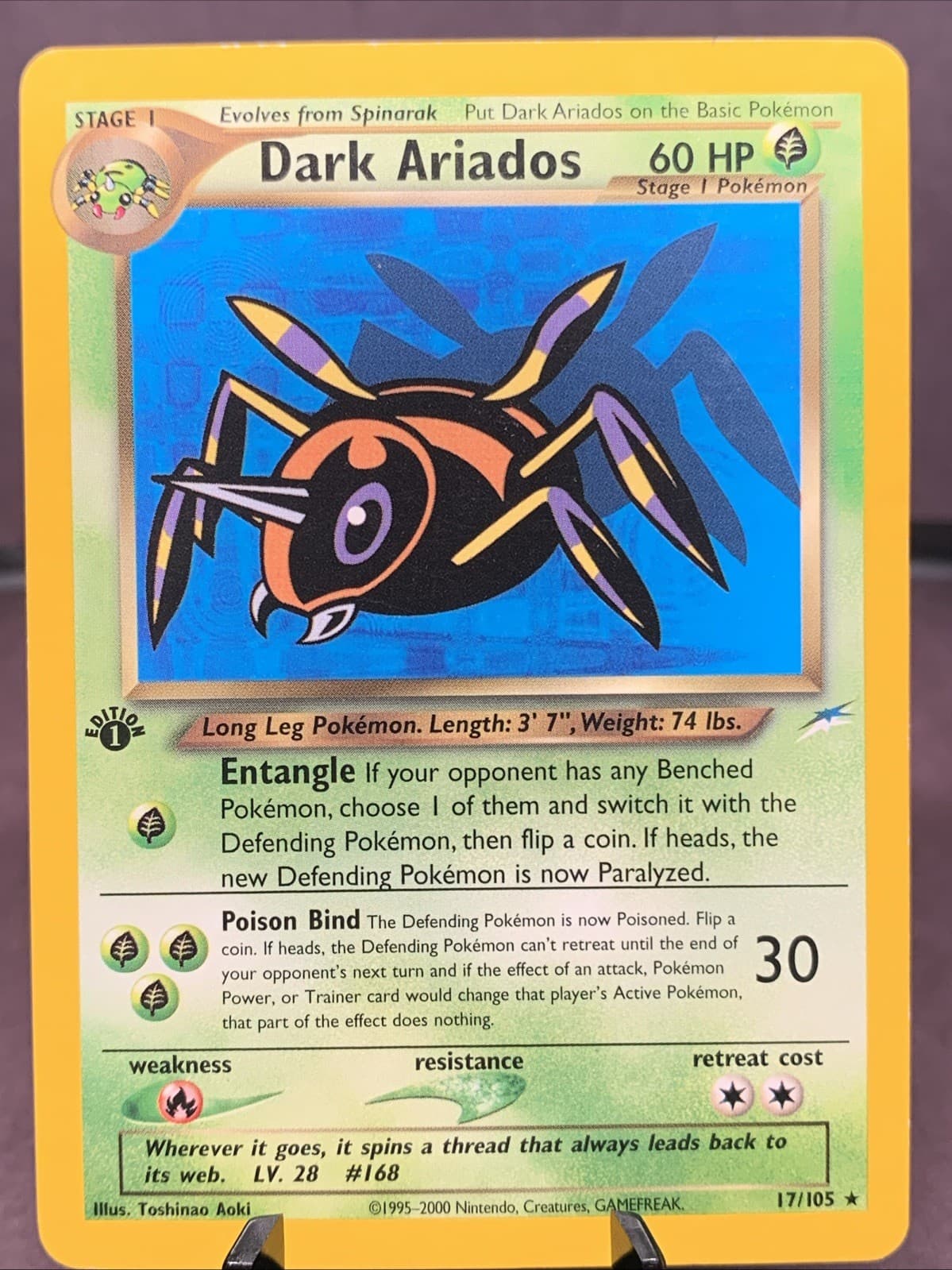 Dark Ariados trading card