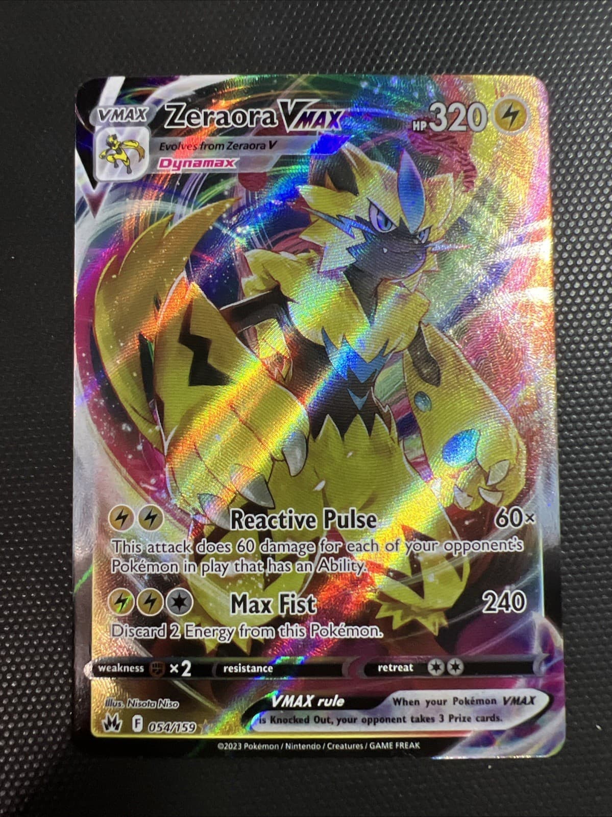 Zeraora trading card