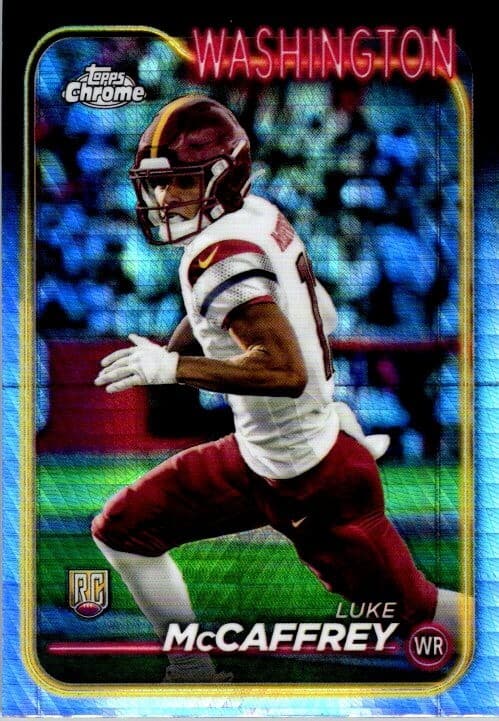 Luke McCaffrey 2024 topps Topps Chrome