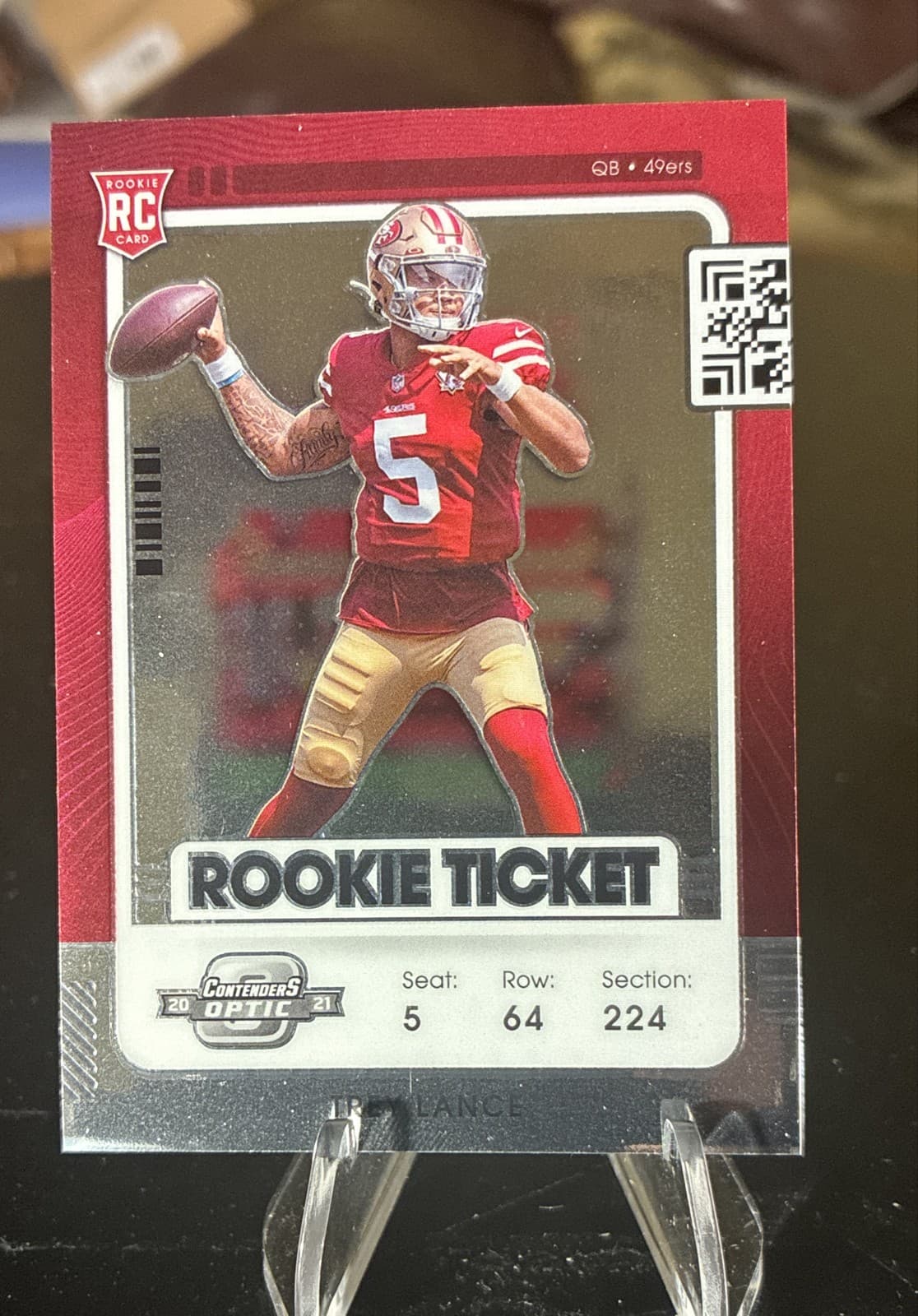 Trey Lance trading card