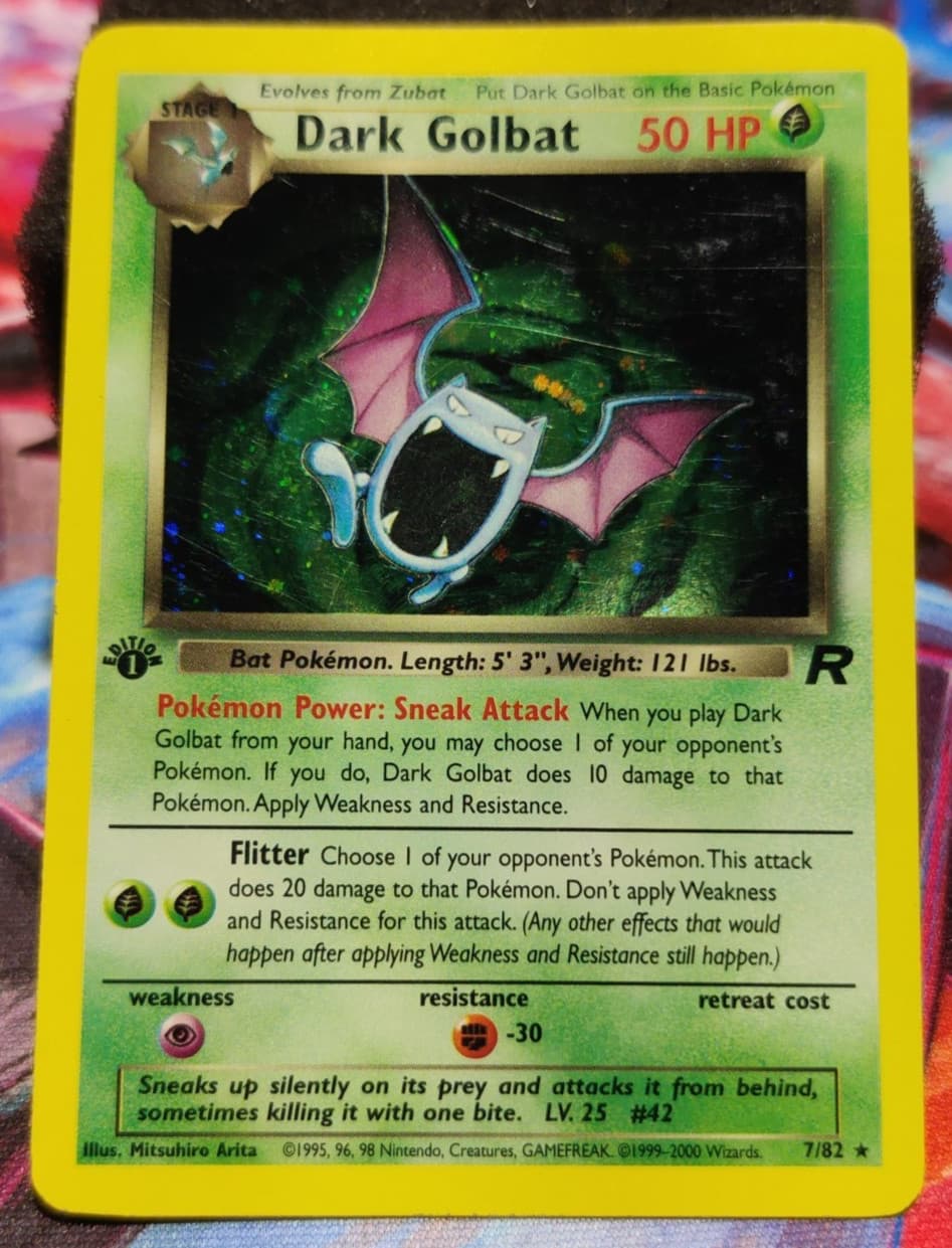 Dark Golbat trading card