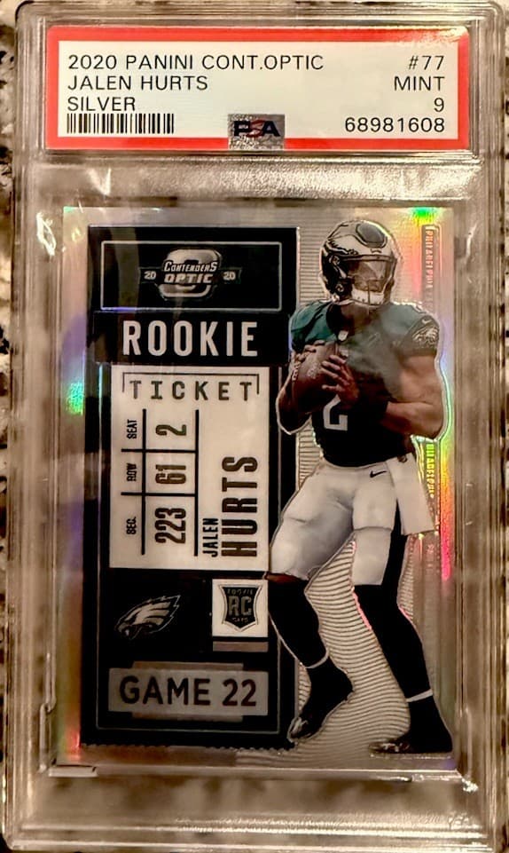 Jalen Hurts 2020 panini Panini Contenders Optic