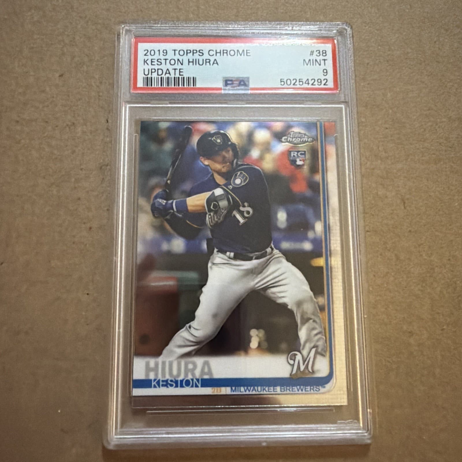 Keston Hiura 2019 topps Topps Chrome Update Pink Refractor