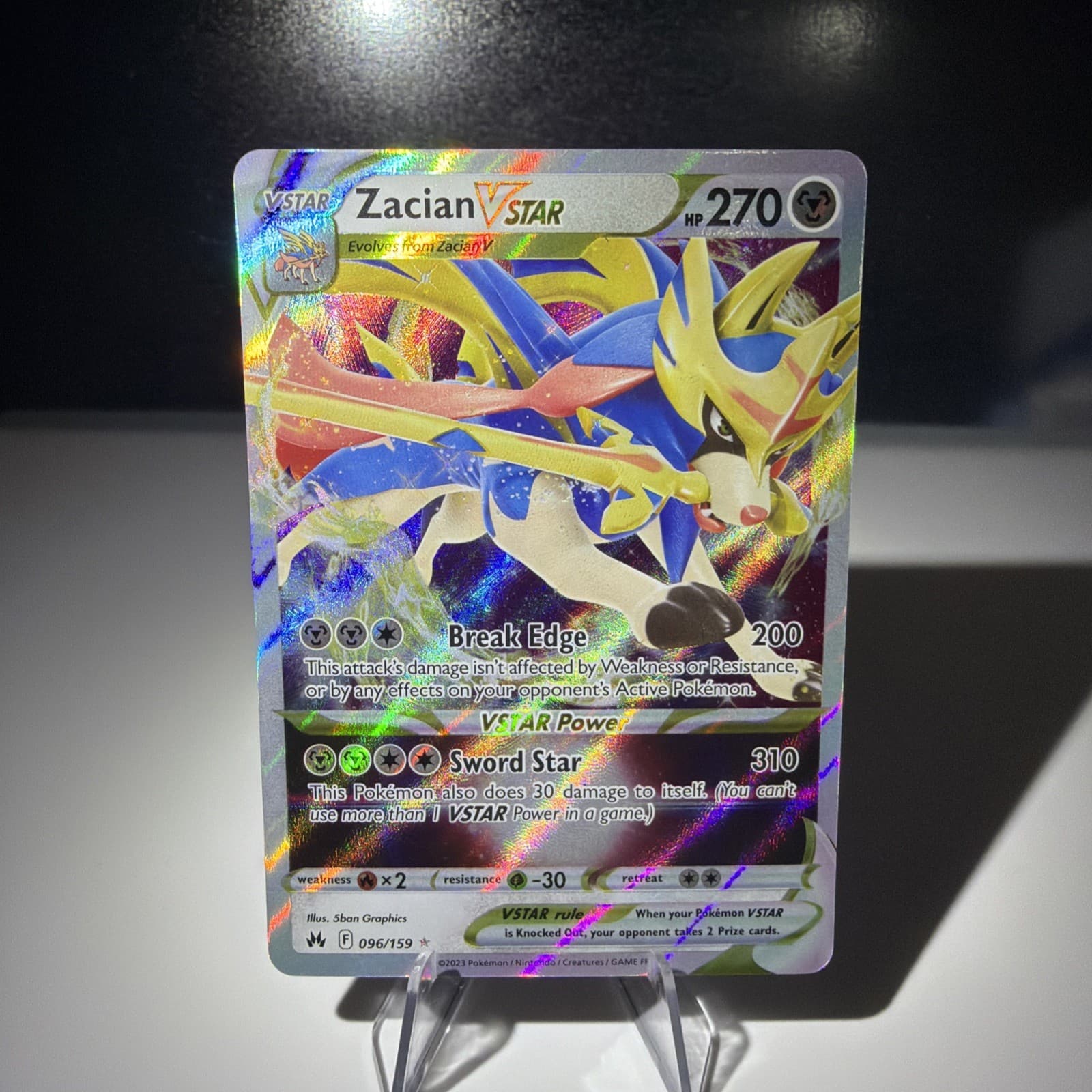 Zacian VSTAR trading card