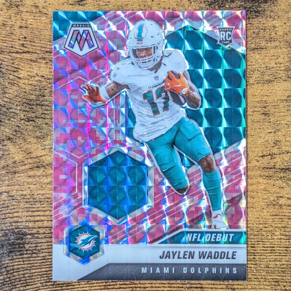 Jaylen Waddle 2021 panini Panini Mosaic