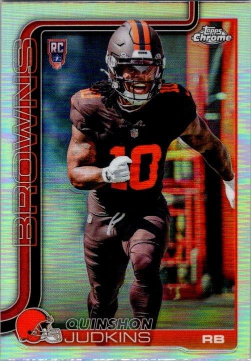 Quinshon Judkins 2025 topps Topps Chrome Sapphire