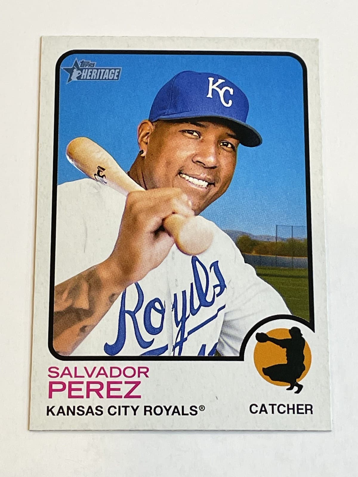 Salvador Perez 2022 topps Topps Heritage